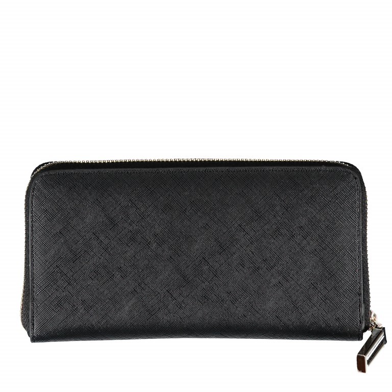 Geldbörse Winter Lily Nero, Farbe: schwarz, Marke: Valentino Bags, Abmessungen in cm: 19x10x2.5, Bild 3 von 3