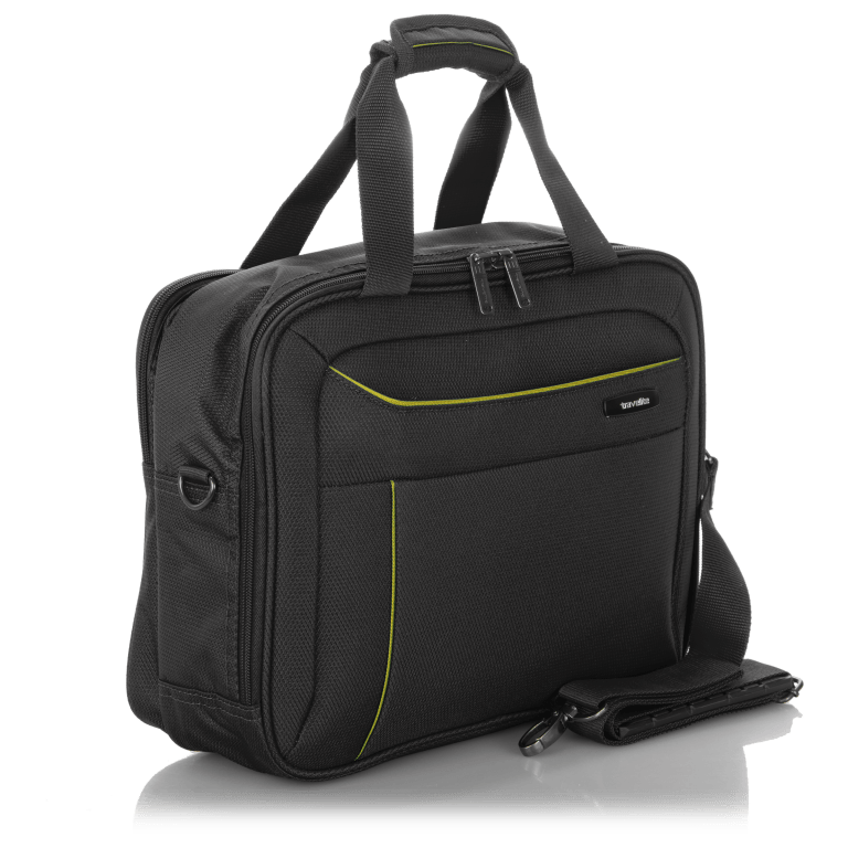 Bordtasche Solaris 38 cm Schwarz Limone, Farbe: schwarz, Marke: Travelite, EAN: 4027002060111, Abmessungen in cm: 38x30x12, Bild 2 von 5