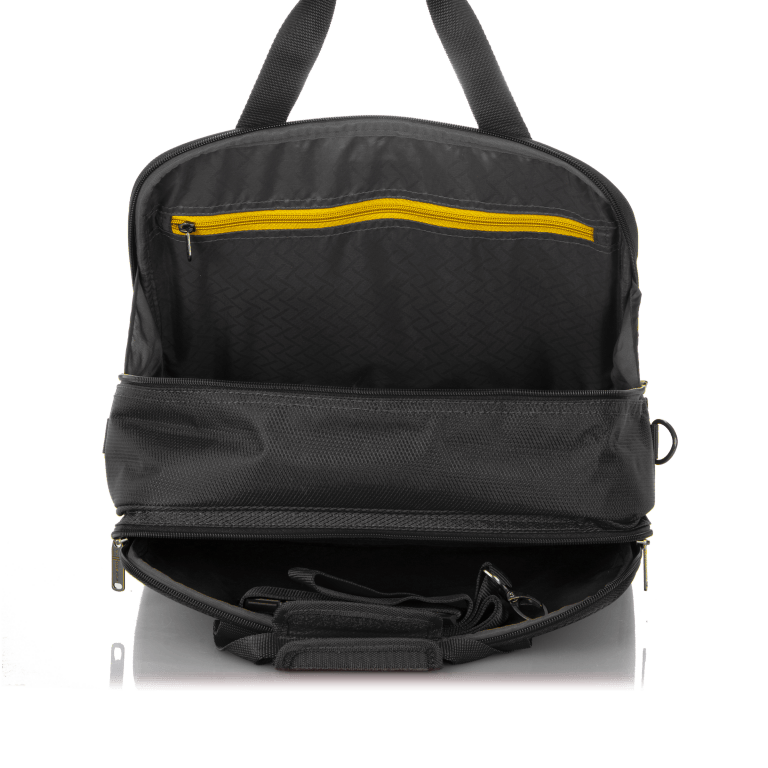 Bordtasche Solaris 38 cm Schwarz Limone, Farbe: schwarz, Marke: Travelite, EAN: 4027002060111, Abmessungen in cm: 38x30x12, Bild 3 von 5