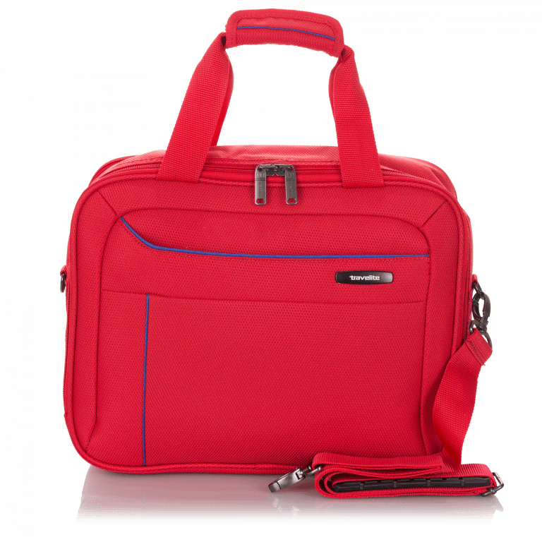 Bordtasche Solaris 38 cm Rot Blau, Farbe: rot/weinrot, Marke: Travelite, Abmessungen in cm: 38x30x12, Bild 1 von 5