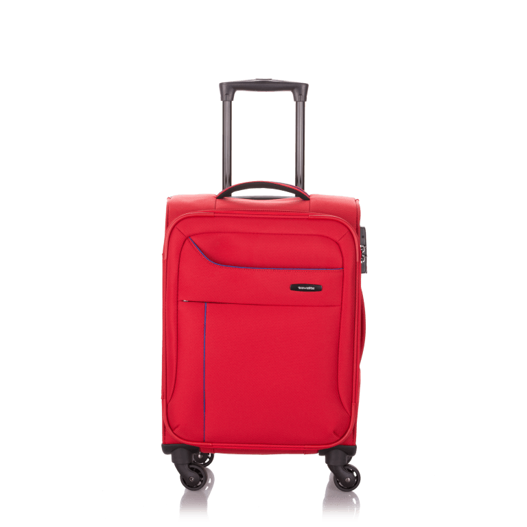 Koffer Solaris 54 cm Rot Blau, Farbe: rot/weinrot, Marke: Travelite, Abmessungen in cm: 36x54x22, Bild 1 von 6