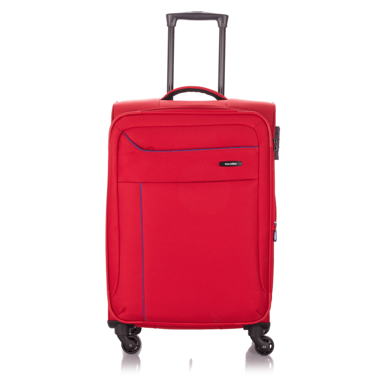 Koffer Solaris 67 cm Rot Blau, Farbe: rot/weinrot, Marke: Travelite, Abmessungen in cm: 42x67x26, Bild 1 von 6