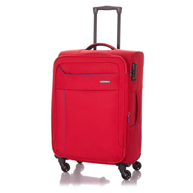 Koffer Solaris 67 cm Rot Blau, Farbe: rot/weinrot, Marke: Travelite, Abmessungen in cm: 42x67x26, Bild 2 von 6