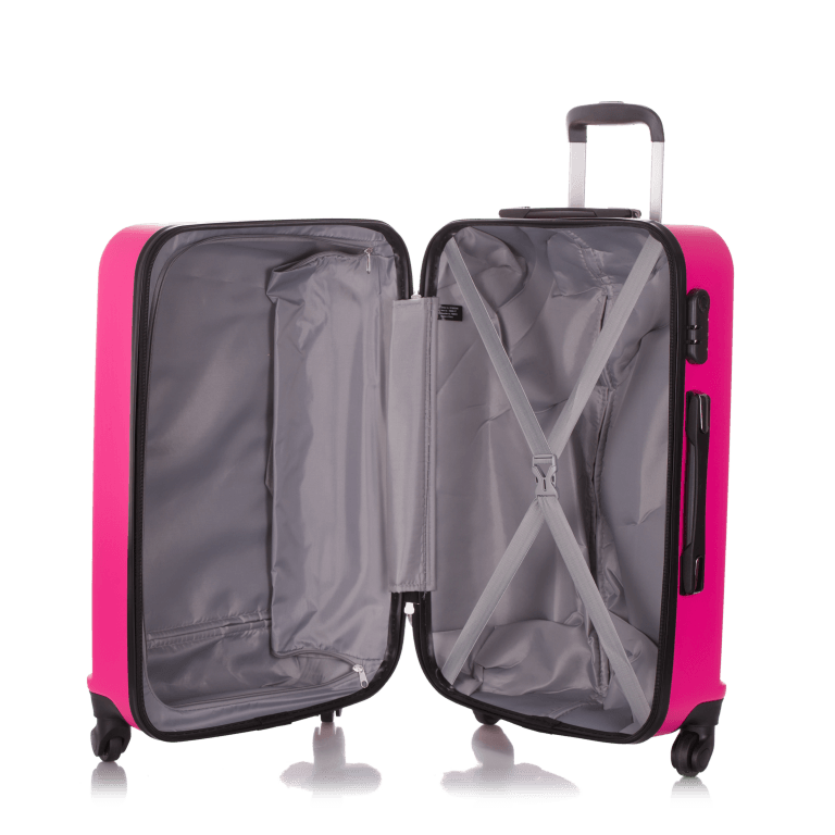 Koffer Quick 64 cm Pink, Farbe: rosa/pink, Marke: Travelite, Abmessungen in cm: 43x64x26, Bild 3 von 3