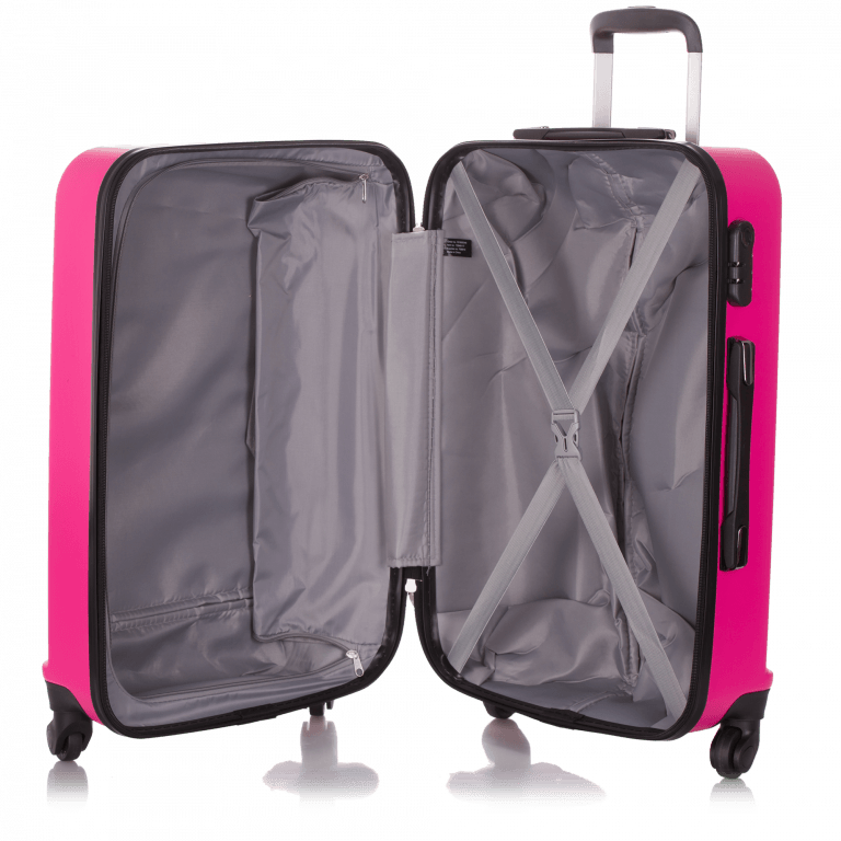 Koffer Quick 74 cm Pink, Farbe: rosa/pink, Marke: Travelite, Abmessungen in cm: 46x74x30, Bild 3 von 3