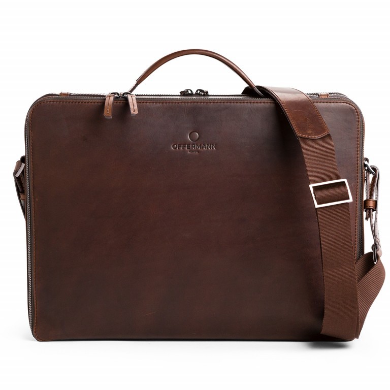 Notebooktasche Workbag L OFF-WR3 Chestnut Brown, Farbe: braun, Marke: Offermann, EAN: 4057081013609, Abmessungen in cm: 38x29x8.5, Bild 1 von 4