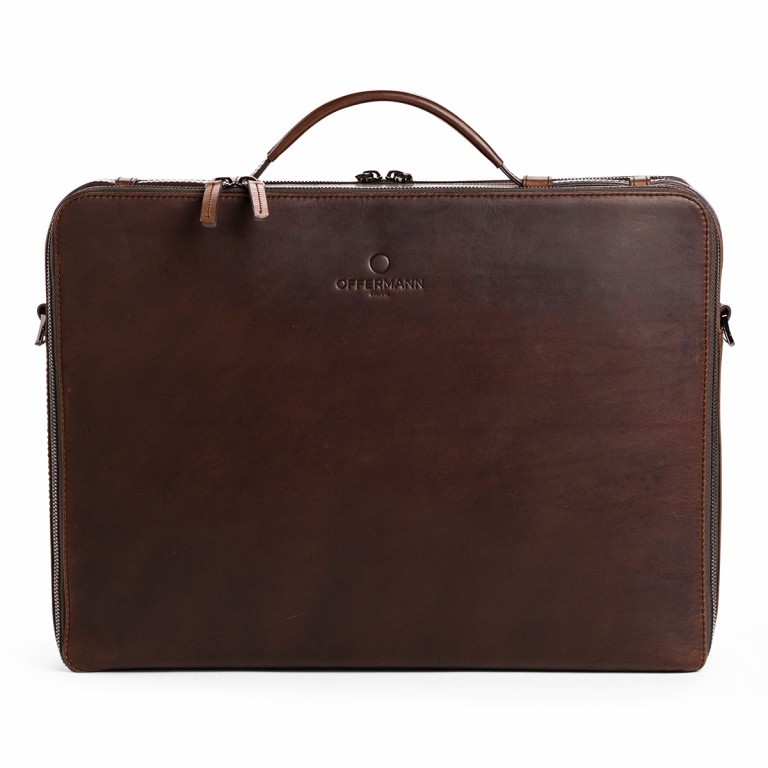 Notebooktasche Workbag L OFF-WR3 Chestnut Brown, Farbe: braun, Marke: Offermann, EAN: 4057081013609, Abmessungen in cm: 38x29x8.5, Bild 4 von 4