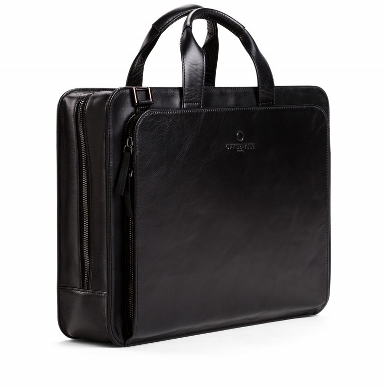 Aktentasche Workbag 2 Handles OFF-WR1 Carbon Black, Farbe: schwarz, Marke: Offermann, EAN: 4057081014125, Abmessungen in cm: 39.5x30x9.5, Bild 2 von 6