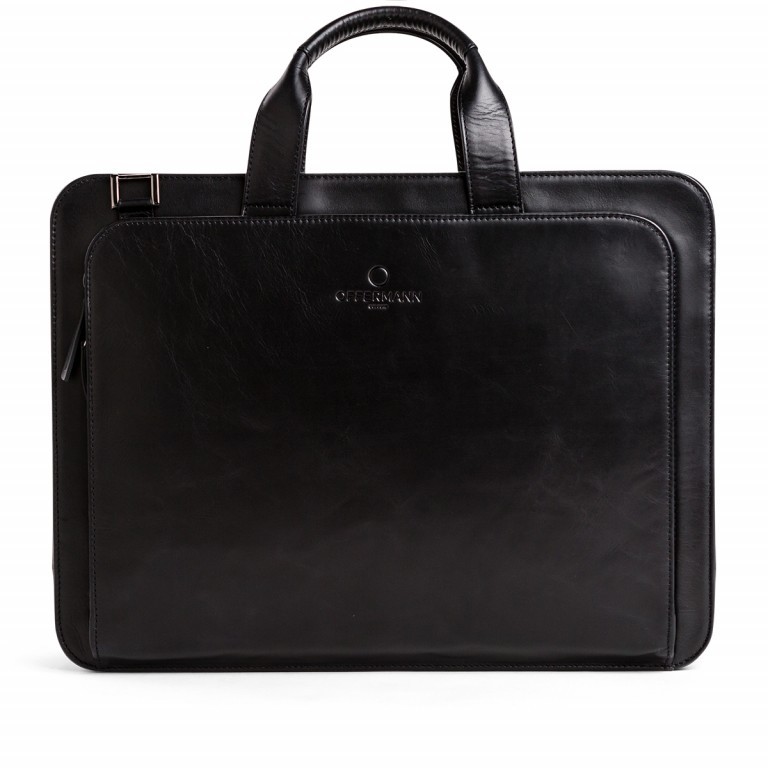 Aktentasche Workbag 2 Handles OFF-WR1 Carbon Black, Farbe: schwarz, Marke: Offermann, EAN: 4057081014125, Abmessungen in cm: 39.5x30x9.5, Bild 5 von 6