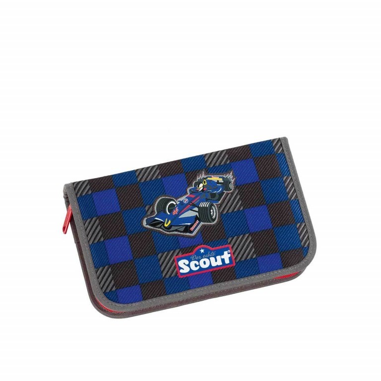 Schulranzen Sunny Set 4-teilig Runner, Farbe: schwarz, grau, blau/petrol, Marke: Scout, Abmessungen in cm: 30x39x20, Bild 6 von 9