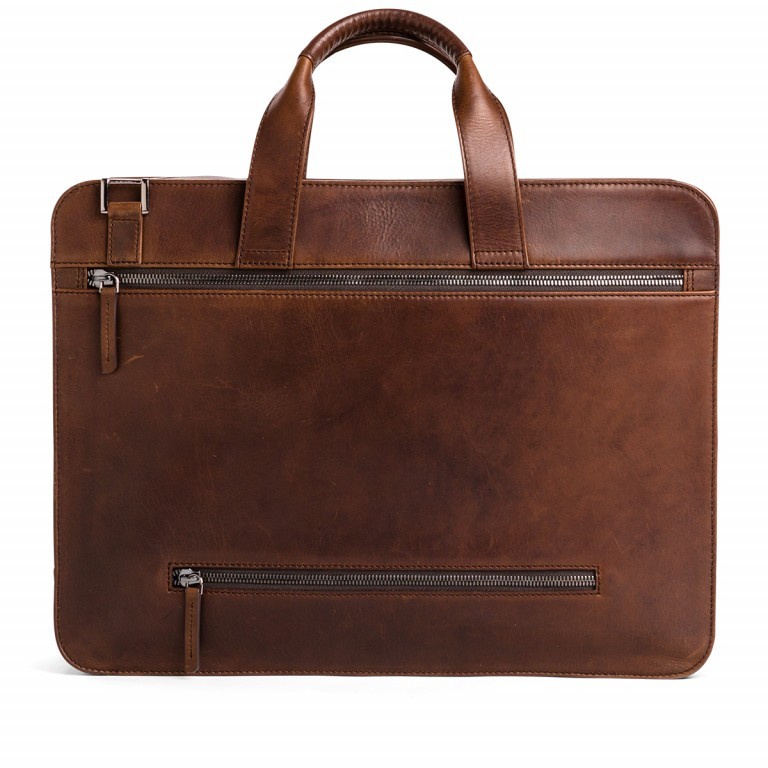 Aktentasche Workbag 2 Handles OFF-WR1 Chestnut Brown, Farbe: braun, Marke: Offermann, EAN: 4057081013487, Abmessungen in cm: 39.5x30x9.5, Bild 4 von 6