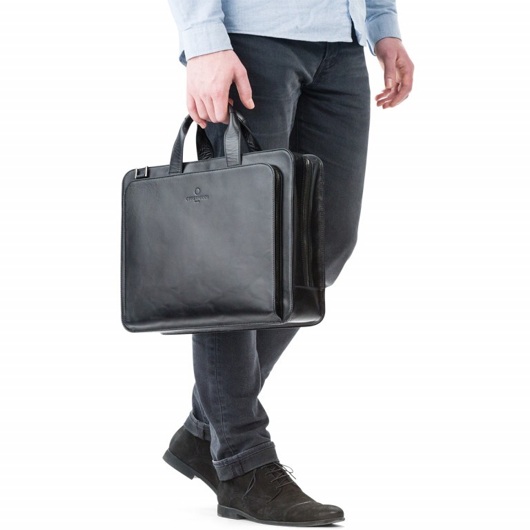 Aktentasche Workbag 2 Handles OFF-WR1 Chestnut Brown, Farbe: braun, Marke: Offermann, EAN: 4057081013487, Abmessungen in cm: 39.5x30x9.5, Bild 6 von 6