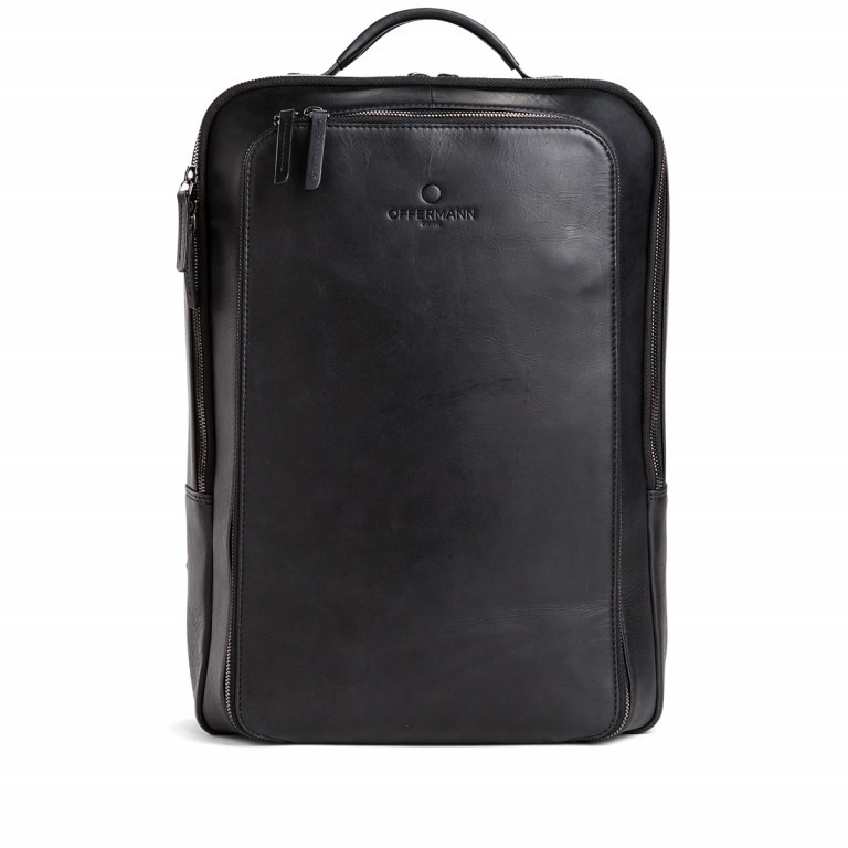 Backpack M OFF-BP1 Carbon Black, Farbe: schwarz, Marke: Offermann, EAN: 4057081014149, Abmessungen in cm: 31x40x20, Bild 5 von 5