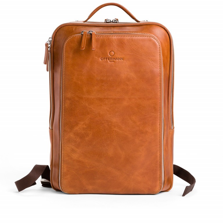 Offermann Backpack M OFF-BP1 Cognac