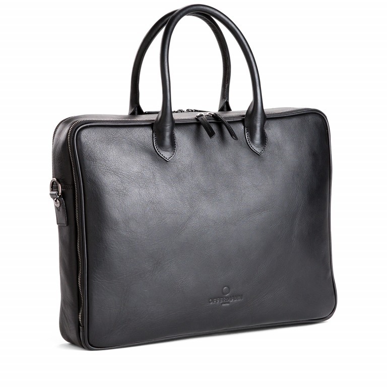 Aktentasche Workbag Slim OFF-WW2 Deep Black, Farbe: schwarz, Marke: Offermann, EAN: 4057081013814, Abmessungen in cm: 39x30x8, Bild 2 von 6