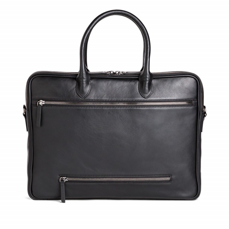 Aktentasche Workbag Slim OFF-WW2 Deep Black, Farbe: schwarz, Marke: Offermann, EAN: 4057081013814, Abmessungen in cm: 39x30x8, Bild 4 von 6