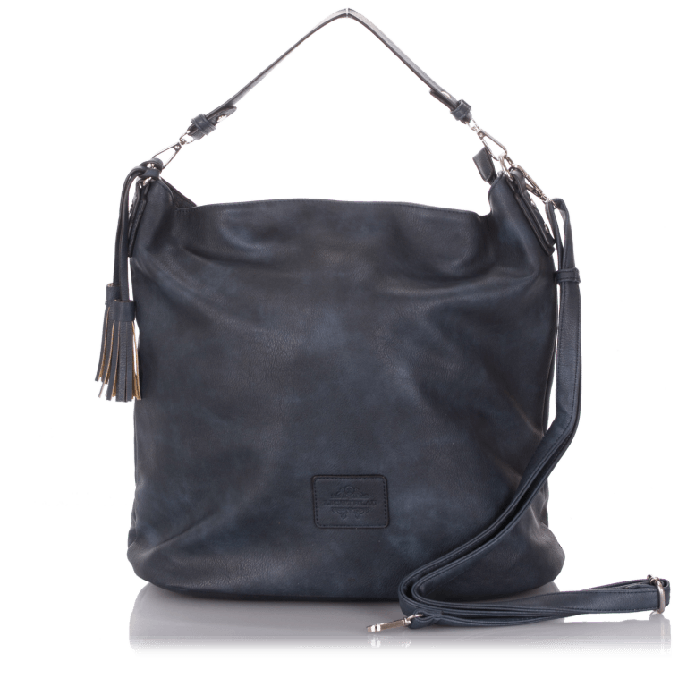 Beuteltasche LB-03 Blau, Farbe: blau/petrol, Marke: Lichtblau, Abmessungen in cm: 46x36x18, Bild 1 von 4