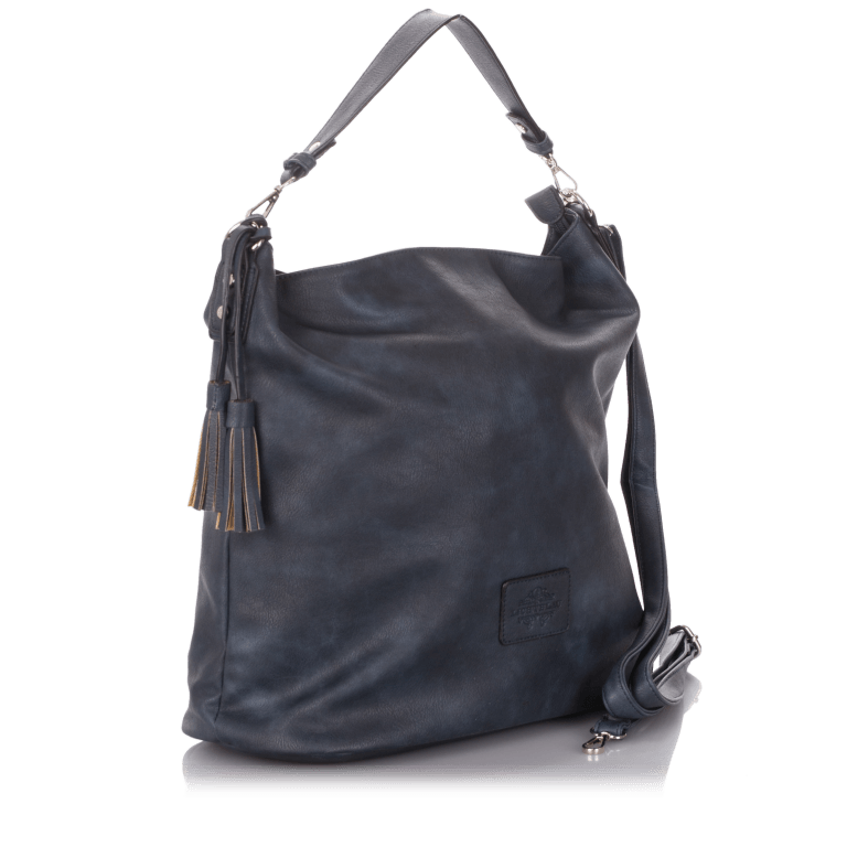 Beuteltasche LB-03 Blau, Farbe: blau/petrol, Marke: Lichtblau, Abmessungen in cm: 46x36x18, Bild 2 von 4