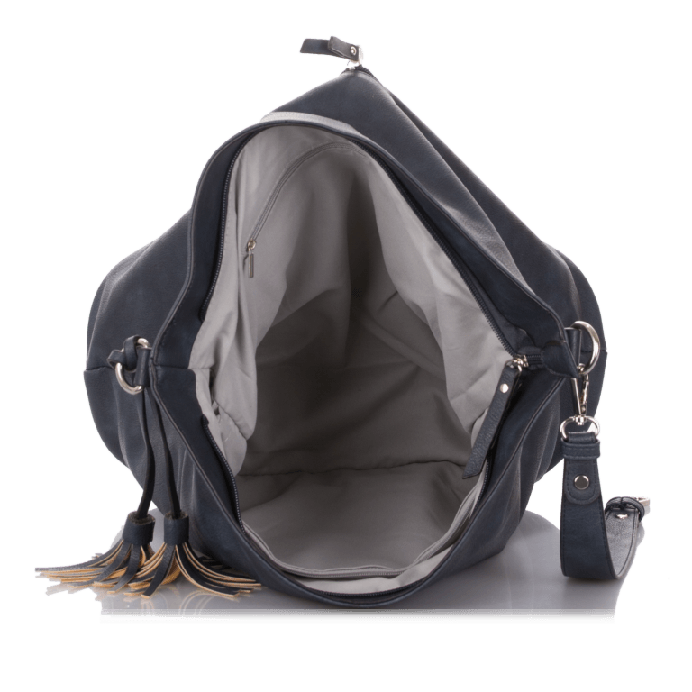 Beuteltasche LB-03 Hellgrau, Farbe: grau, Marke: Lichtblau, Abmessungen in cm: 46x36x18, Bild 3 von 4