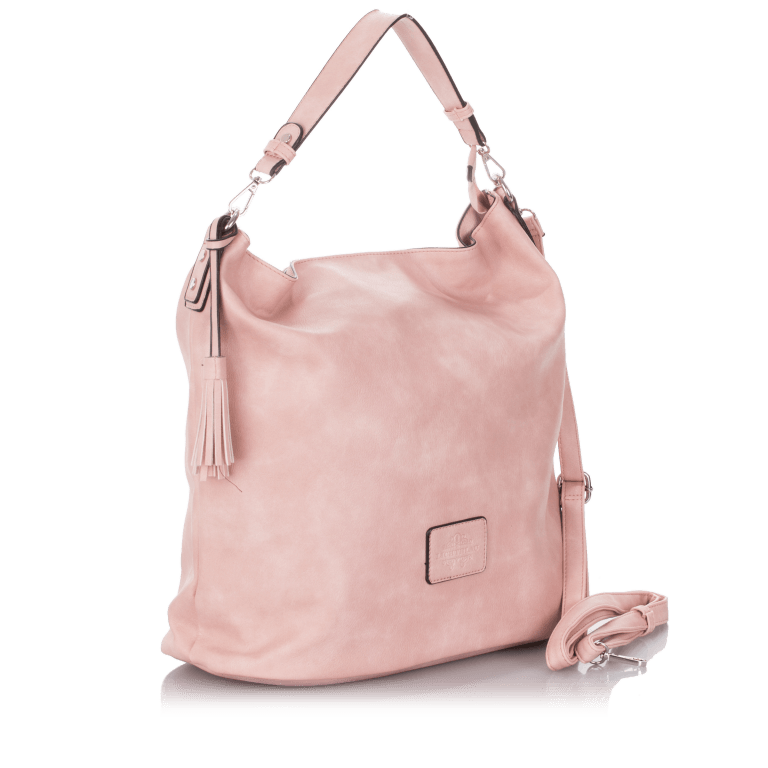 Beuteltasche LB-03 Rosa, Farbe: rosa/pink, Marke: Lichtblau, Abmessungen in cm: 46x36x18, Bild 2 von 4