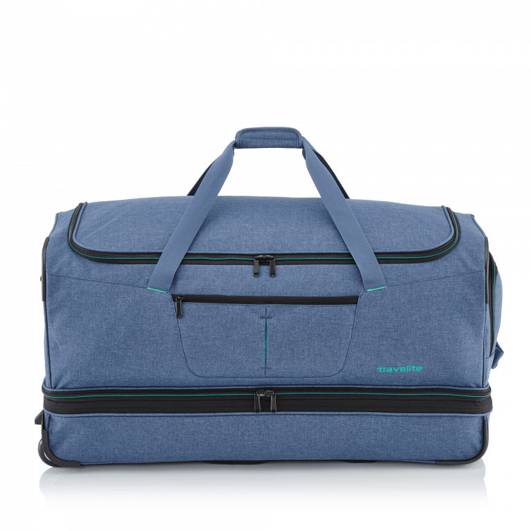 Reisetasche Basics Blau, Farbe: blau/petrol, Marke: Travelite, Abmessungen in cm: 84x41x42, Bild 2 von 5