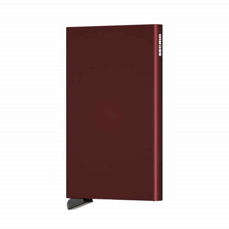 Kartenetui Cardprotector Bordeaux, Farbe: rot/weinrot, Marke: Secrid, EAN: 8718215285472, Abmessungen in cm: 6.3x10.2x0.8, Bild 2 von 3