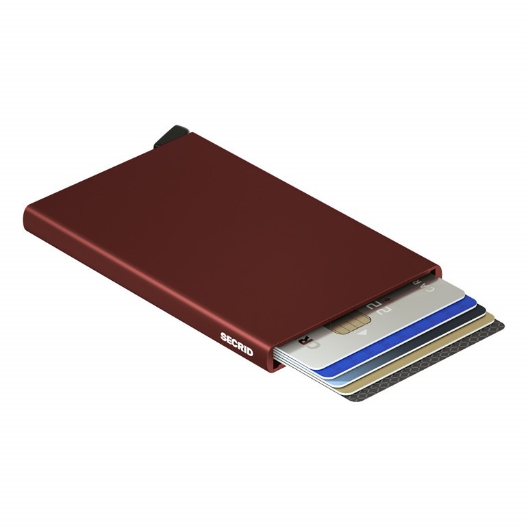 Kartenetui Cardprotector Bordeaux, Farbe: rot/weinrot, Marke: Secrid, EAN: 8718215285472, Abmessungen in cm: 6.3x10.2x0.8, Bild 1 von 3