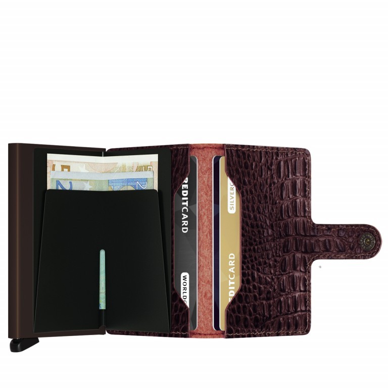 Geldbörse Miniwallet Nile Brown, Farbe: braun, Marke: Secrid, EAN: 8718215285267, Abmessungen in cm: 6.8x10.2x2.1, Bild 3 von 5