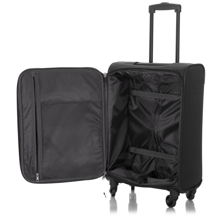 Koffer Paklite 55 cm Schwarz Grau, Farbe: anthrazit, Marke: Travelite, Abmessungen in cm: 35x55x19, Bild 3 von 3