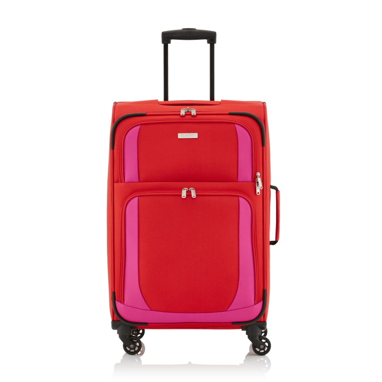 Koffer Paklite 65 cm Rot Pink, Farbe: rot/weinrot, Marke: Travelite, Abmessungen in cm: 40x65x24, Bild 1 von 3