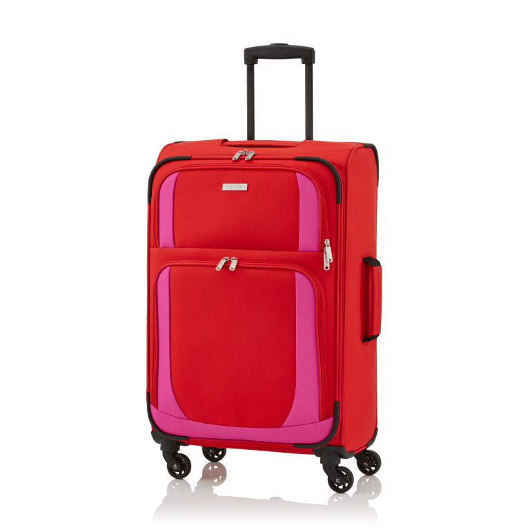 Koffer Paklite 65 cm Rot Pink, Farbe: rot/weinrot, Marke: Travelite, Abmessungen in cm: 40x65x24, Bild 2 von 3