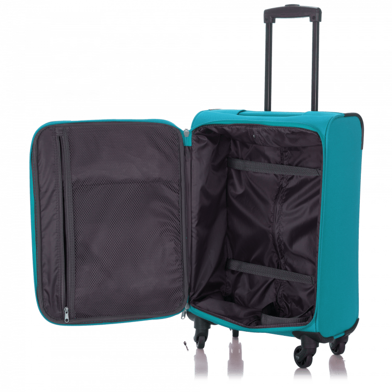 Koffer Paklite 65 cm Türkis Blau, Farbe: grün/oliv, Marke: Travelite, Abmessungen in cm: 40x65x24, Bild 3 von 3