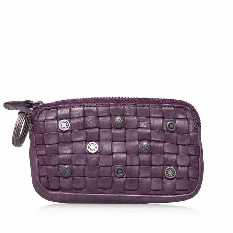 Schlüsseletui Soft-Weaving Lulu B3.0525 Pure Purple, Farbe: rot/weinrot, Marke: Harbour 2nd, EAN: 4046478028869, Abmessungen in cm: 13x7.5x1.5, Bild 1 von 3