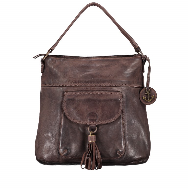 Beuteltasche Tassel Lucille B3.6307 Chocolate Brown, Farbe: braun, Marke: Harbour 2nd, EAN: 4046478029903, Abmessungen in cm: 32x31x12, Bild 1 von 6