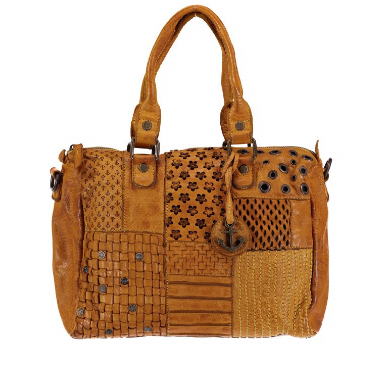 Handtasche Poppy-Love Polina B3.6480 Oriental Mustard, Farbe: gelb, Marke: Harbour 2nd, EAN: 4046478029347, Abmessungen in cm: 30x26x11, Bild 1 von 5