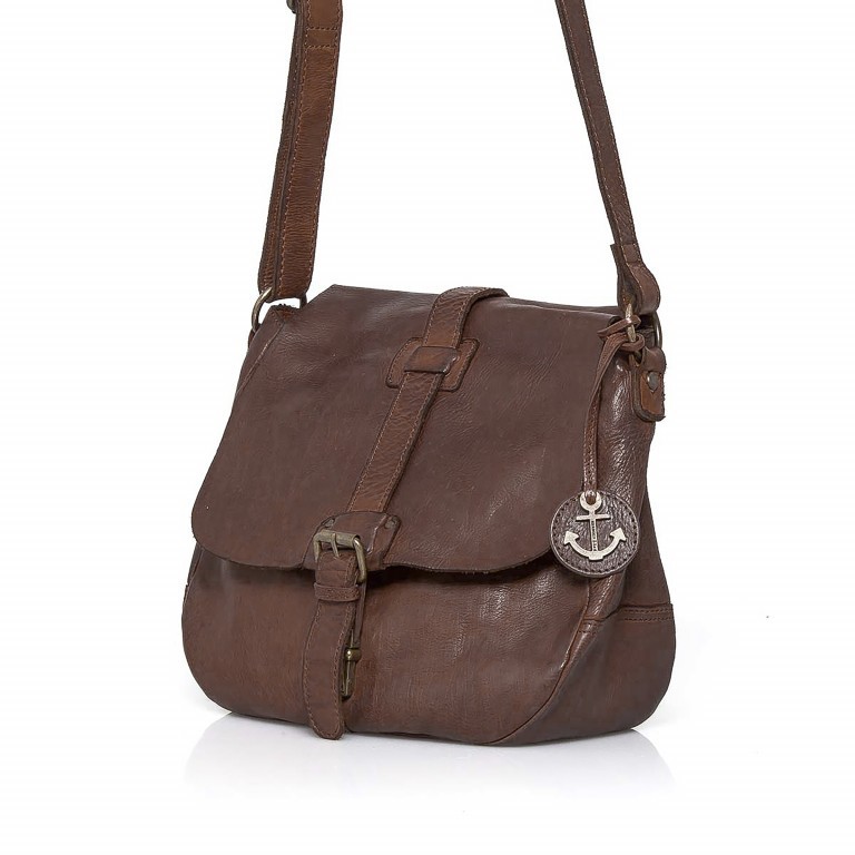 Umhängetasche Cool-Casual Saddle Nauja B3.4903 Chocolate Brown, Farbe: braun, Marke: Harbour 2nd, EAN: 4046478020399, Abmessungen in cm: 29x28x11, Bild 2 von 6