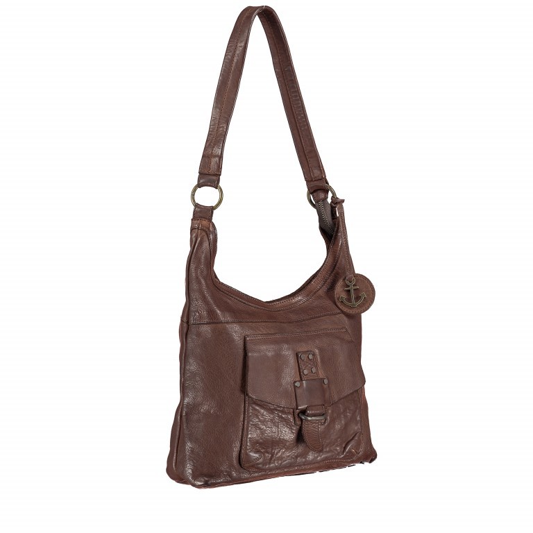 Beuteltasche Smooth-Plain Parry Sound B3.6468 Chocolate Brown, Farbe: braun, Marke: Harbour 2nd, EAN: 4046478029422, Abmessungen in cm: 30x25x8, Bild 2 von 4