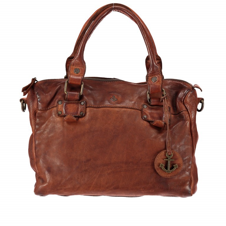 Shopper Anchor-Love Lale B3.6456 Charming Cognac, Farbe: cognac, Marke: Harbour 2nd, EAN: 4046478029507, Abmessungen in cm: 30x22x10, Bild 1 von 6