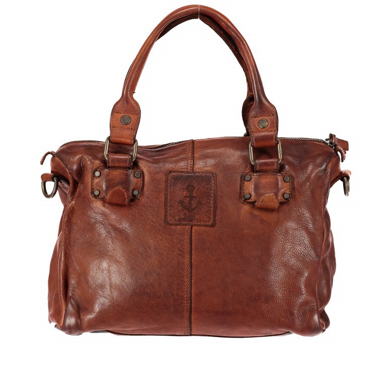 Shopper Anchor-Love Lale B3.6456 Charming Cognac, Farbe: cognac, Marke: Harbour 2nd, EAN: 4046478029507, Abmessungen in cm: 30x22x10, Bild 5 von 6