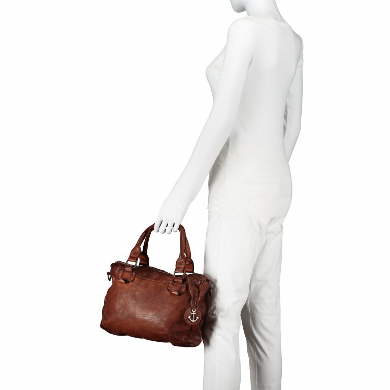 Shopper Anchor-Love Lale B3.6456 Charming Cognac, Farbe: cognac, Marke: Harbour 2nd, EAN: 4046478029507, Abmessungen in cm: 30x22x10, Bild 6 von 6
