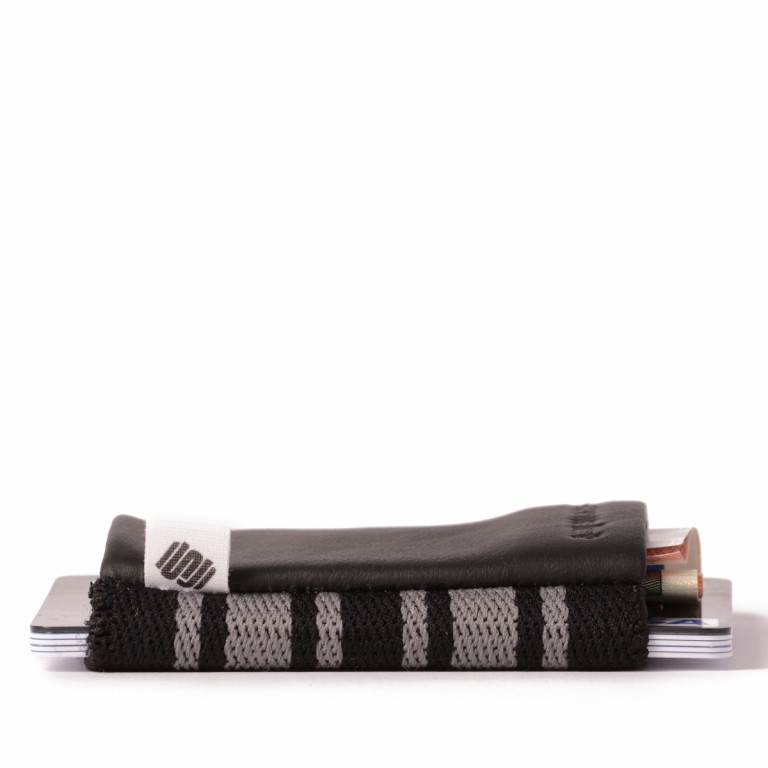 Geldbörse Classic Mini Business Black, Farbe: anthrazit, Marke: Space Wallet, Abmessungen in cm: 5x7x2.5, Bild 3 von 3