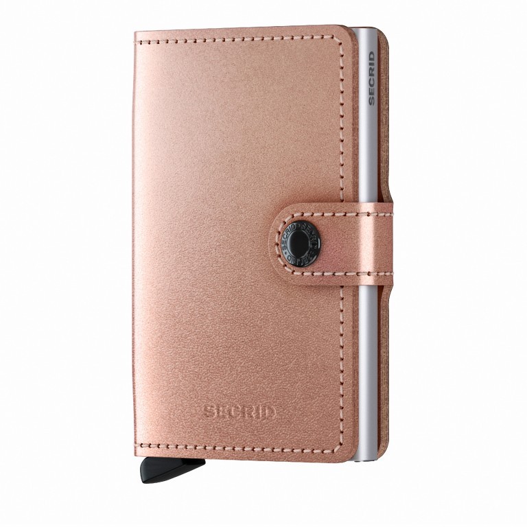 Geldbörse Miniwallet Metallic Rose, Farbe: metallic, Marke: Secrid, EAN: 8718215285519, Abmessungen in cm: 6.8x10.2x2.1, Bild 1 von 5