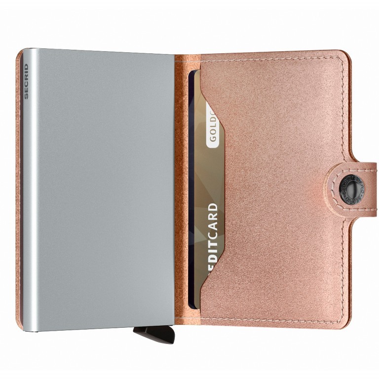 Geldbörse Miniwallet Metallic Rose, Farbe: metallic, Marke: Secrid, EAN: 8718215285519, Abmessungen in cm: 6.8x10.2x2.1, Bild 4 von 5