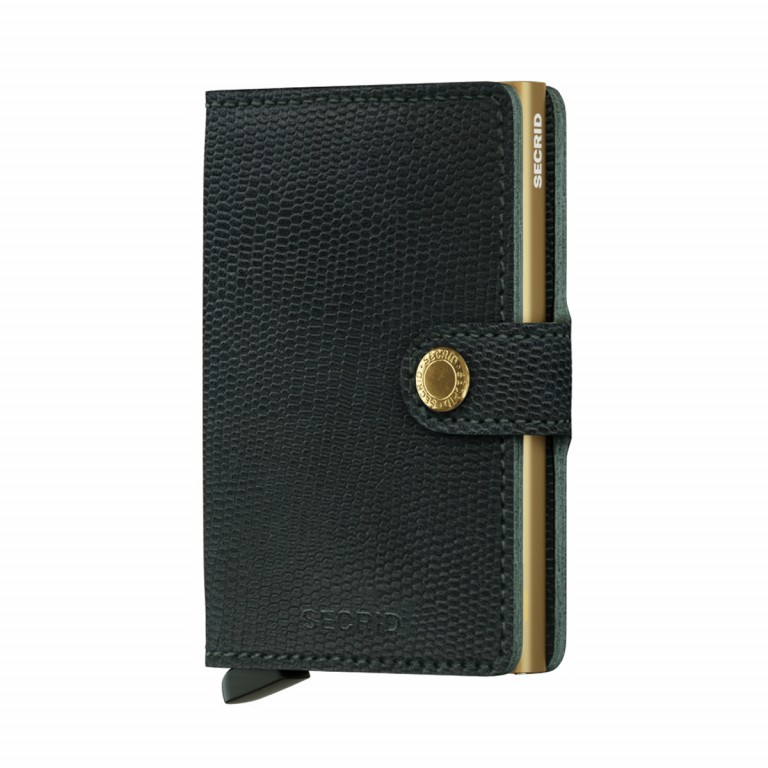 Geldbörse Miniwallet Rango Green Gold, Farbe: grün/oliv, Marke: Secrid, EAN: 8718215285540, Abmessungen in cm: 6.8x10.2x2.1, Bild 1 von 4