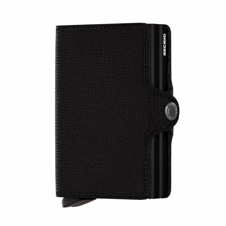 Geldbörse Twinwallet Crisple Black, Farbe: schwarz, Marke: Secrid, EAN: 8718215285496, Abmessungen in cm: 7x10.2x2.5, Bild 1 von 2