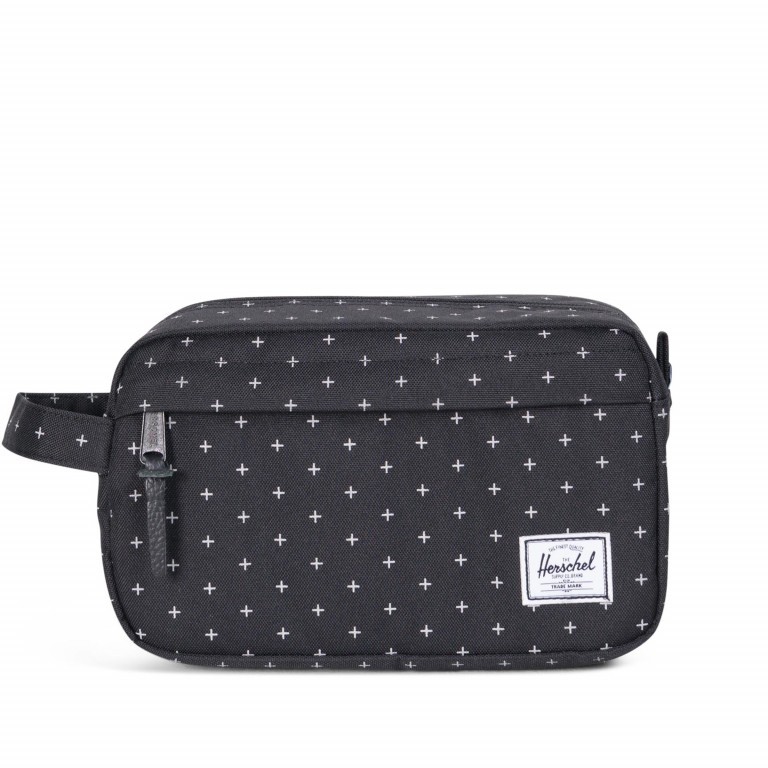 Kulturtasche Chapter Black Gridlock, Farbe: schwarz, Marke: Herschel, EAN: 0828432135592, Abmessungen in cm: 23x15x11, Bild 1 von 3