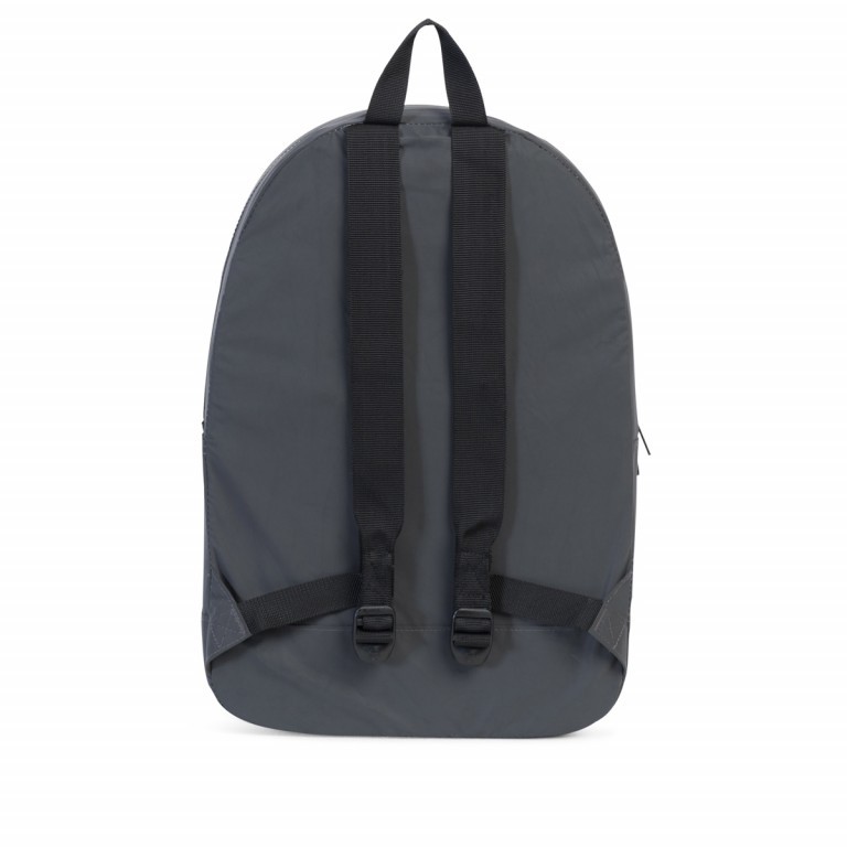 Rucksack Packable Daypack faltbar Black Reflective, Farbe: schwarz, Marke: Herschel, EAN: 0828432152254, Abmessungen in cm: 32x45x14, Bild 3 von 5