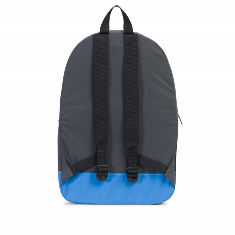 Rucksack Packable Daypack faltbar Black Neon Blue Reflective, Farbe: blau/petrol, Marke: Herschel, EAN: 0828432136285, Abmessungen in cm: 32x45x14, Bild 3 von 5