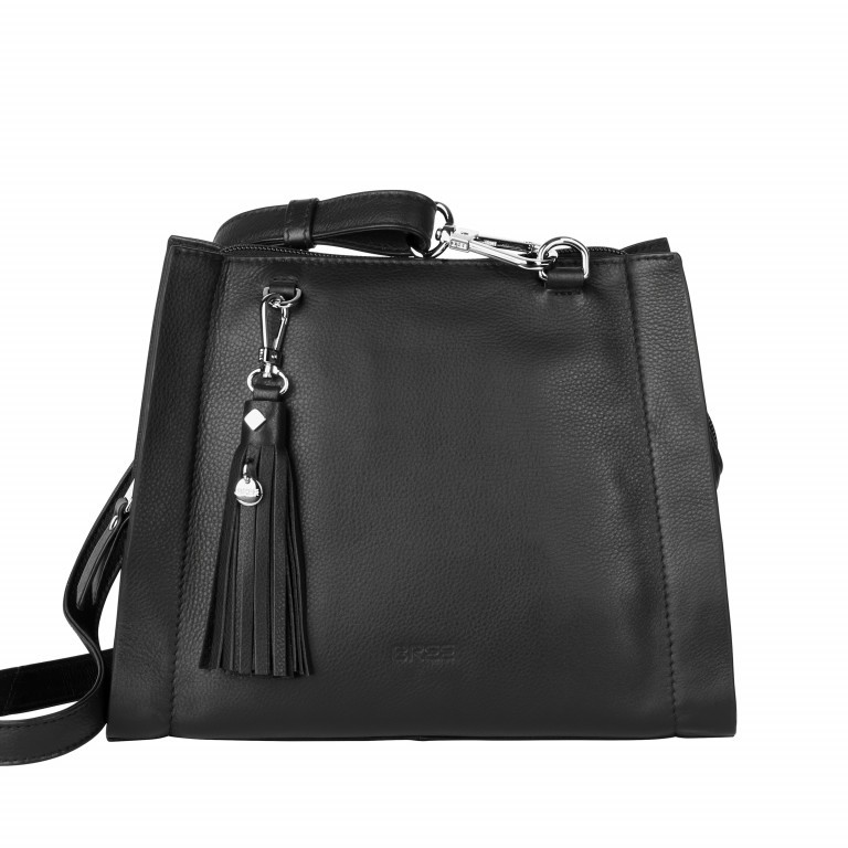 Shoulderbag yonna 1 Black, Farbe: schwarz, Marke: Bree, Abmessungen in cm: 26x20x11, Bild 1 von 1