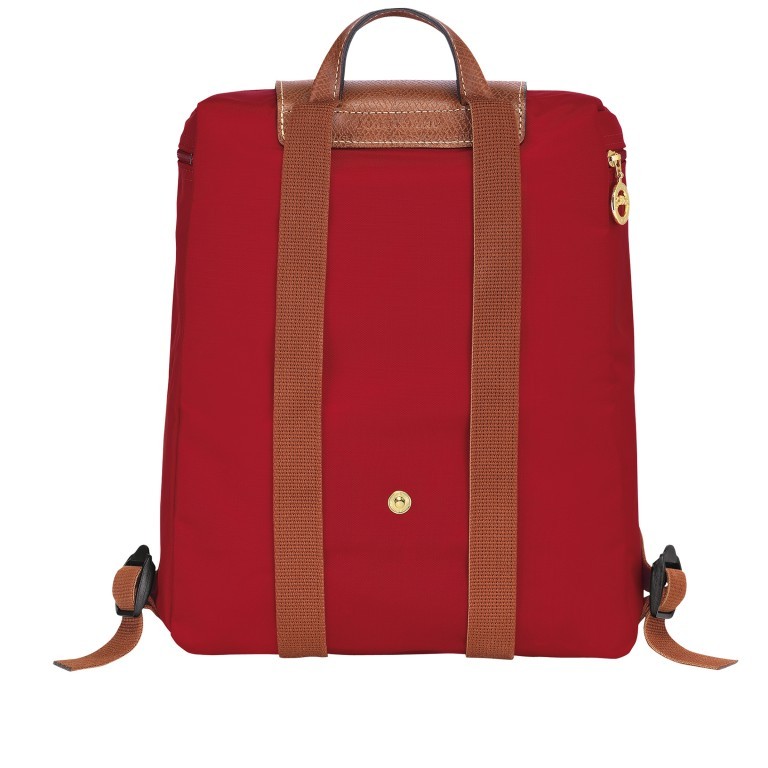 Rucksack Le Pliage Rucksack Rot, Farbe: rot/weinrot, Marke: Longchamp, EAN: 3597920599365, Abmessungen in cm: 26x28x10, Bild 3 von 5